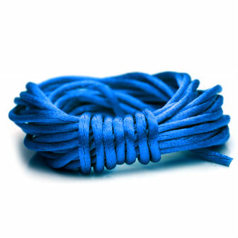 Satijnkoord 2 mm blauw