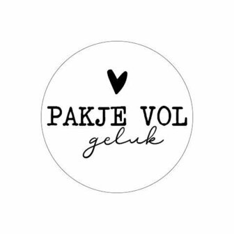 Stickers pakje vol geluk 10 stuks