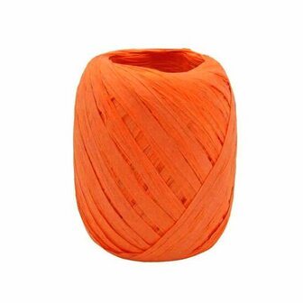 Papier raffia oranje