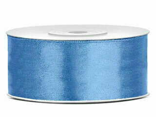 Satijn lint 25 mm vintage blauw 6 meter