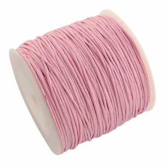 Waxkoord 1 mm roze