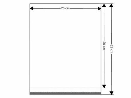 10 cellofaan zakjes 20 x 23 cm