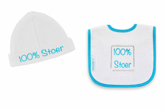 Babymutsje en slab 100% stoer